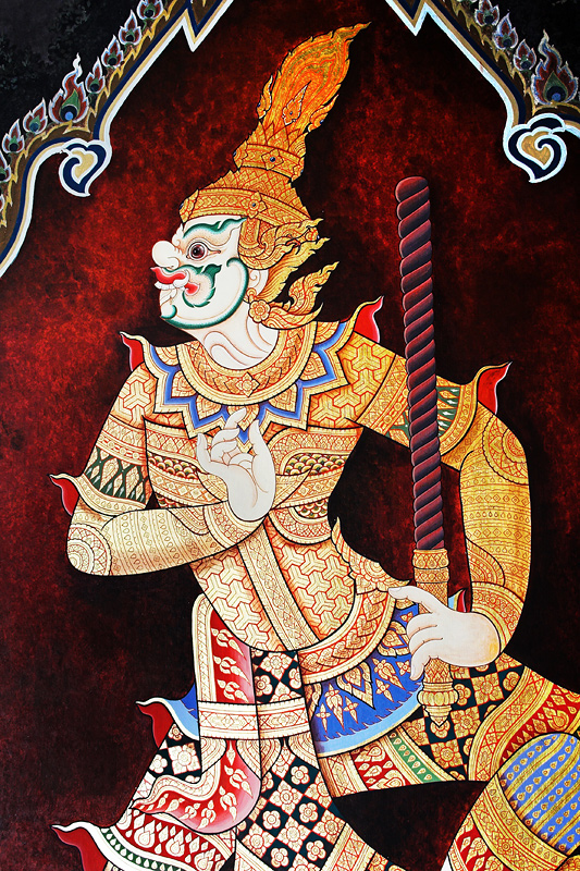 thai03.jpg - Die Wandmalereien im Königspalast sind der helle Wahnsinn. Diese Details...